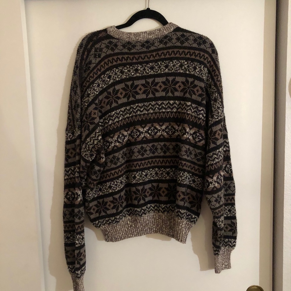 vintage patterned sweater - Picture 3 of 4